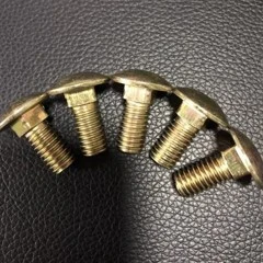 perno cabeza de coche puesto en madera