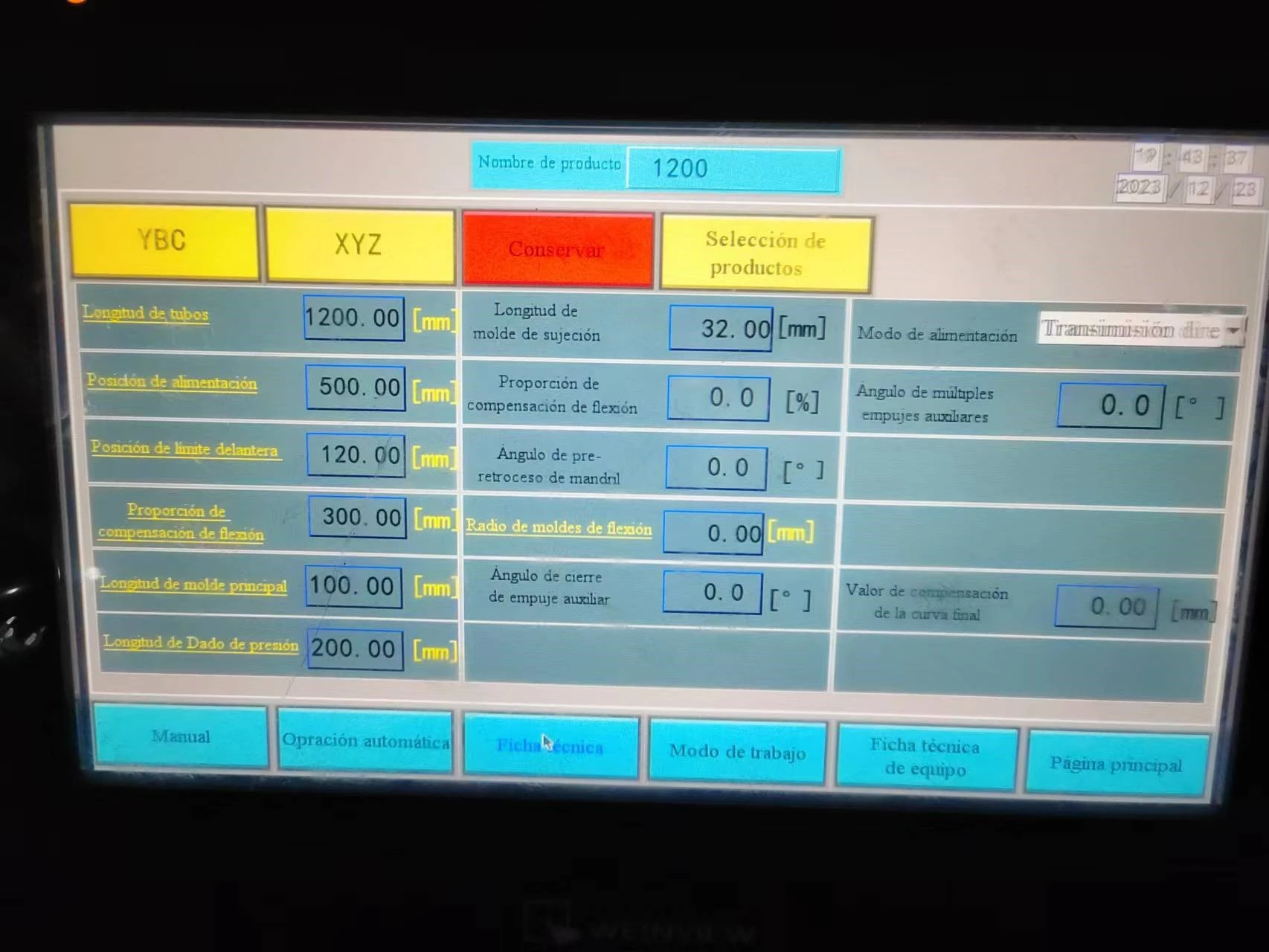 programación de dobladora de tubo cnc